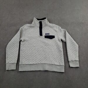 Patagonia Quilt Snap-T Jacket Womens Small Beige Organic Cotton Fleece STY25282